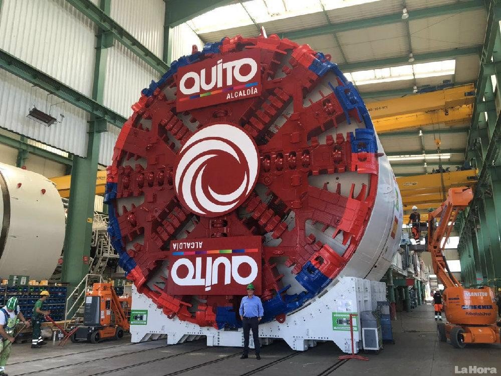Tuneladoras para construcción del Metro llegarán a Quito a fines de 2016